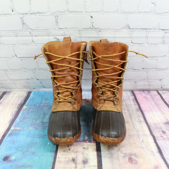 VTG LL BEAN Duck Boots Maine Hunting Shoe Size 7 - Picture 5 of 9